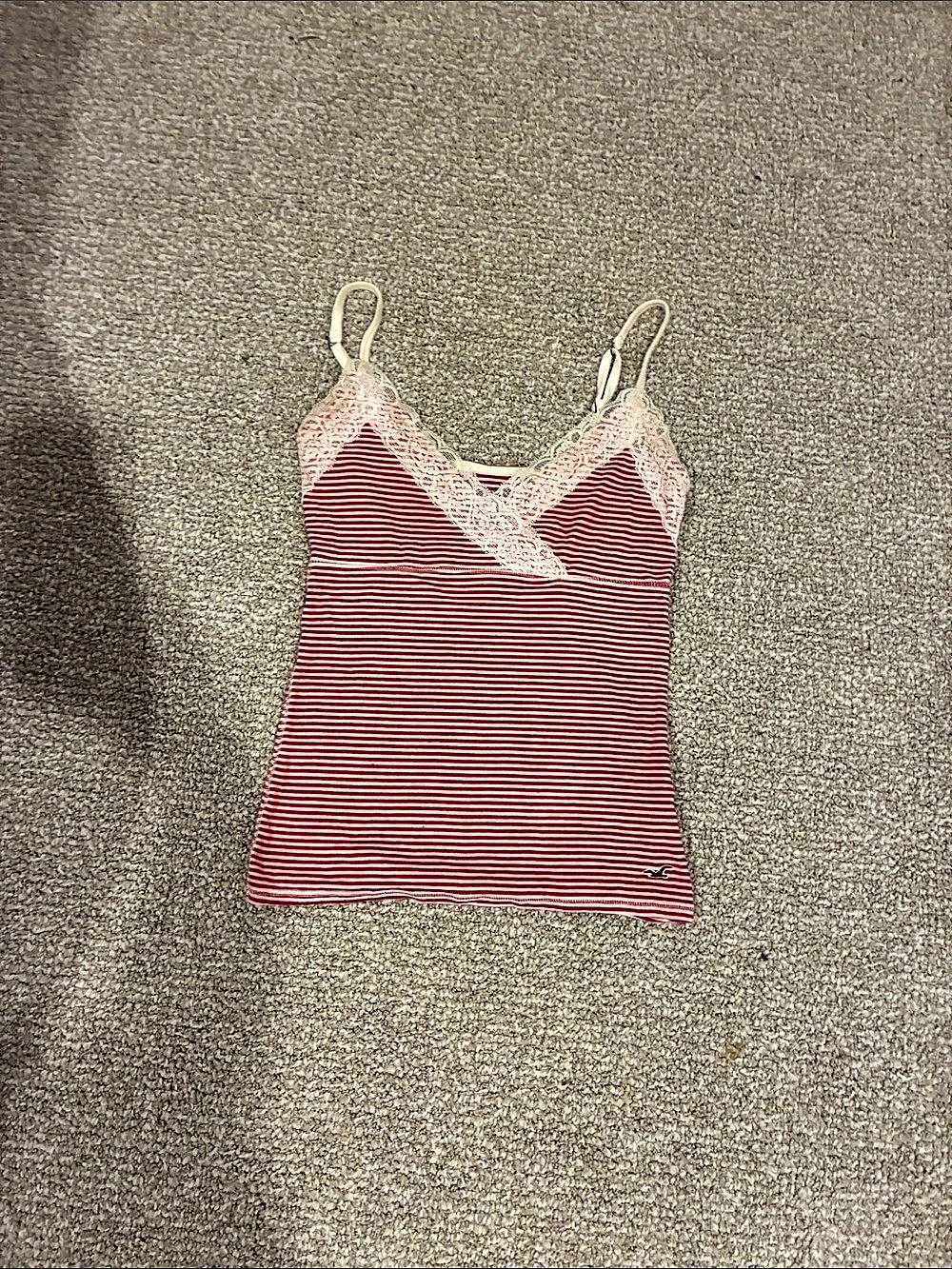 Hollister Wrap Lace Trim Layering Cami Striped Size Medium